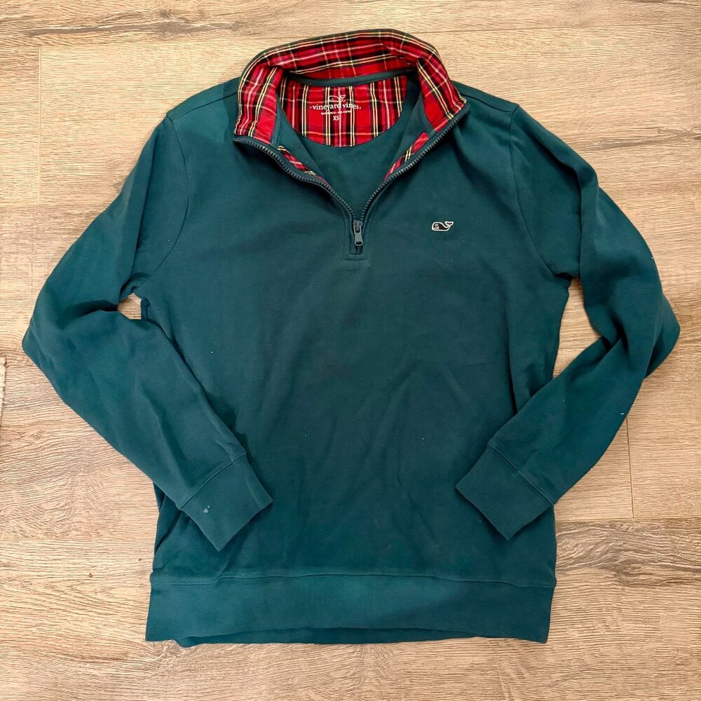 Vineyard Vines 3/4 Zip - Holiday Pattern